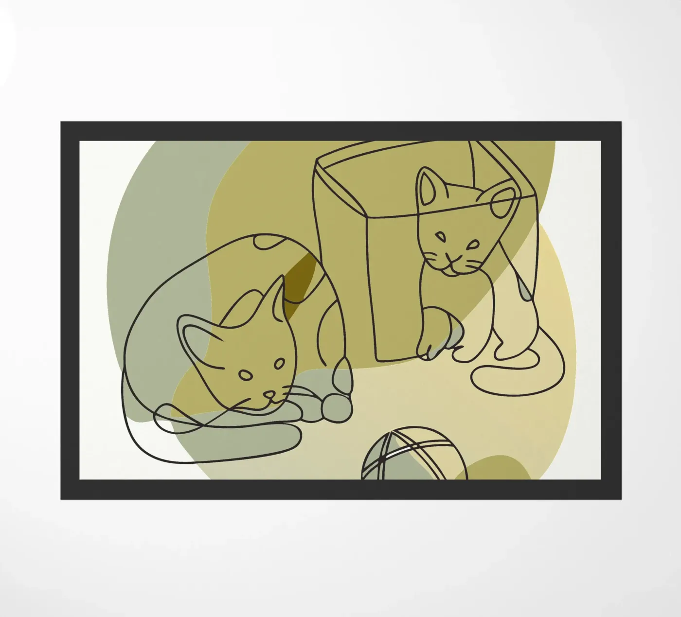 Two Kittens paillasson de RELAXING TOUCH