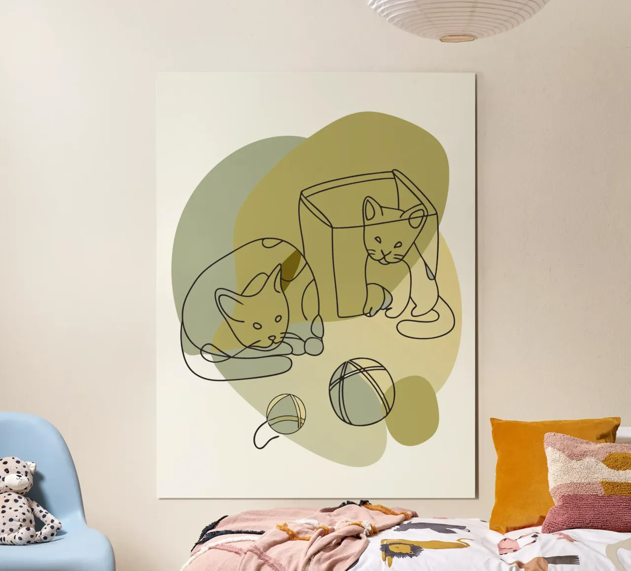 Twee kittens poster van RELAXING TOUCH