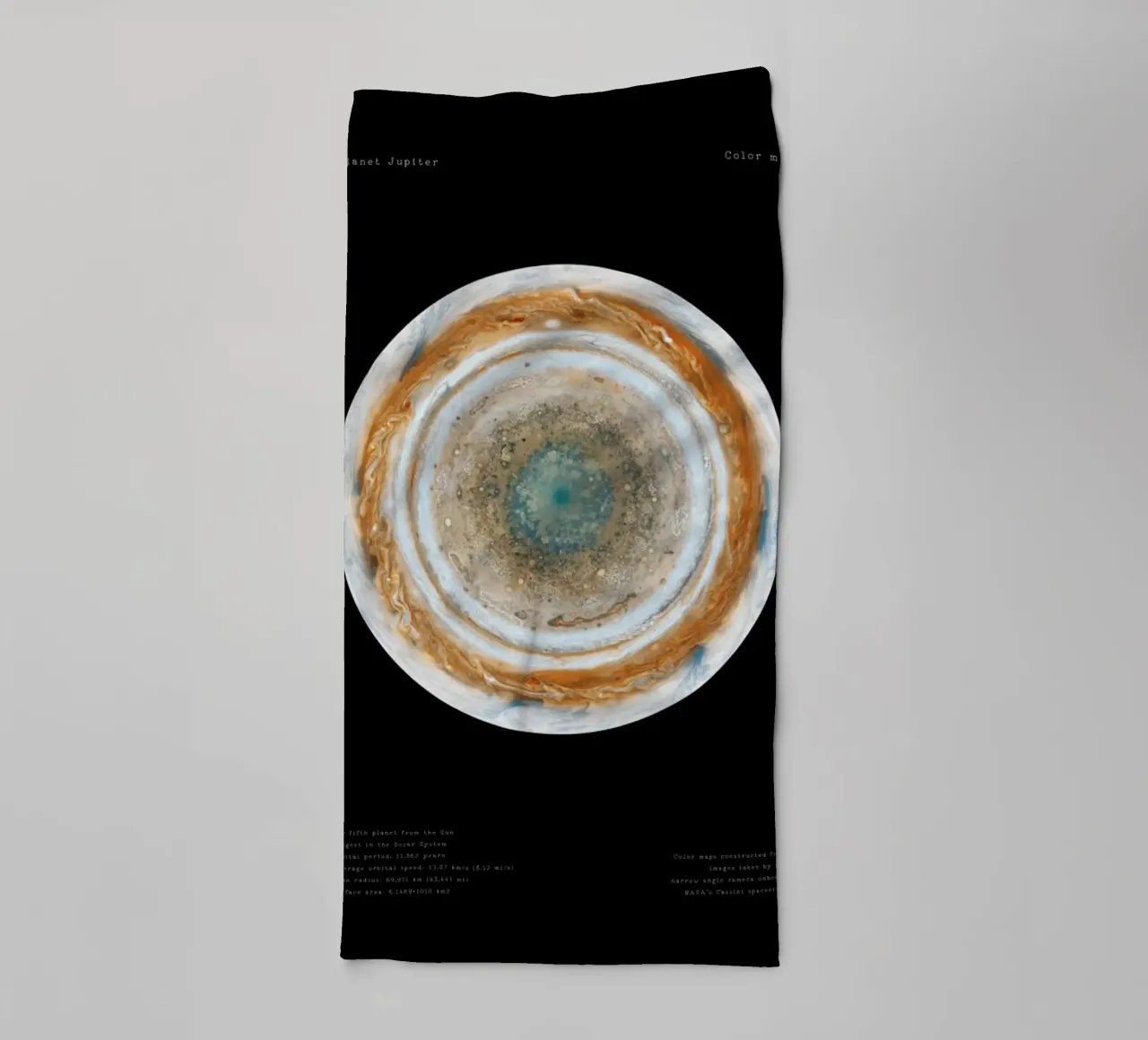 Maps of Jupiter asciugamano da bagno da Vintage by JUNIQE