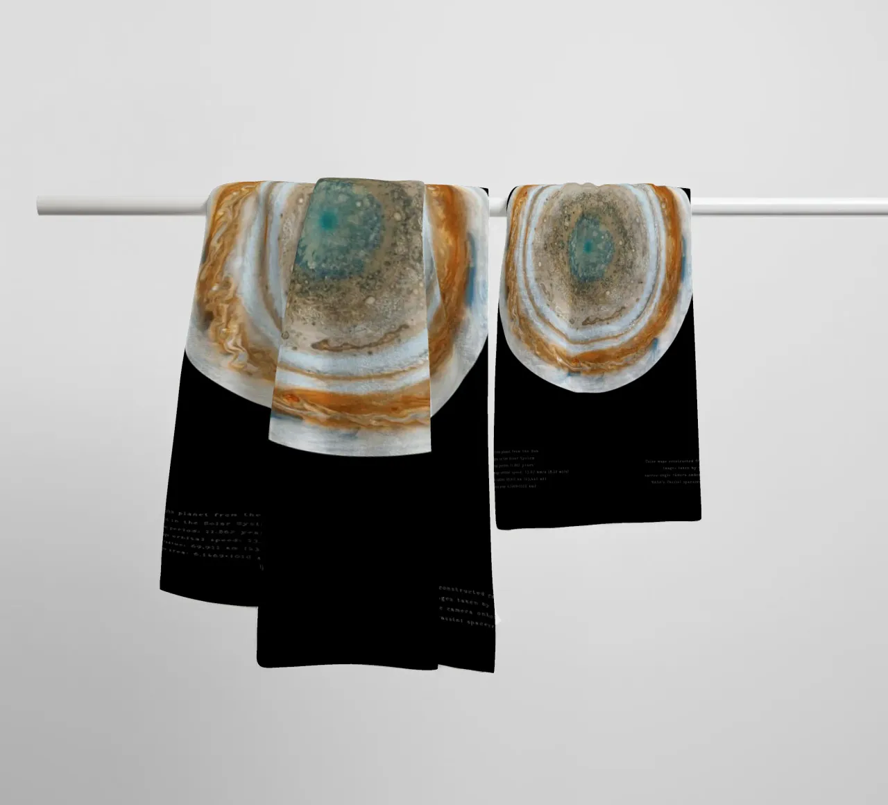 Maps of Jupiter asciugamano da bagno da Vintage by JUNIQE