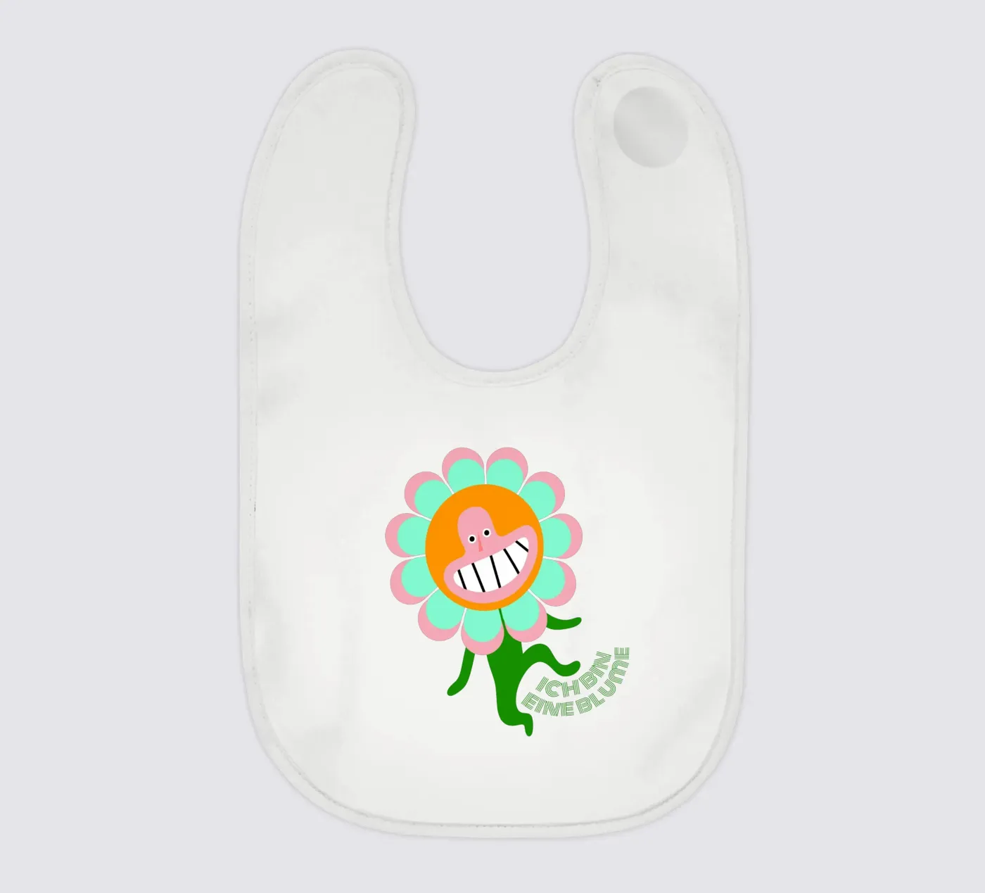bin eine Blume baby bib by fummelhummel