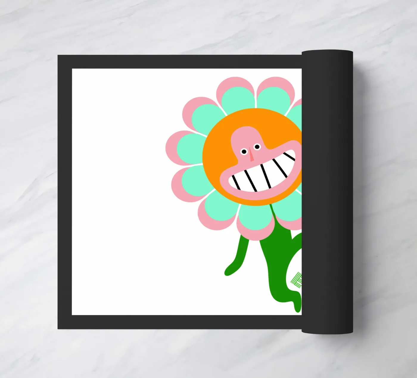 bin eine Blume deurmat van fummelhummel