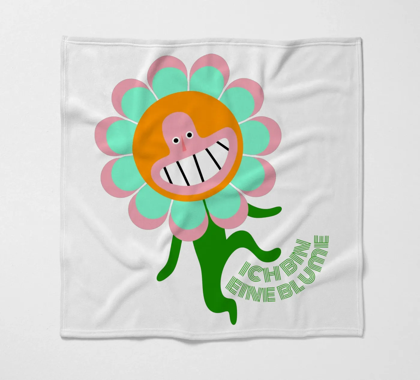 bin eine Blume Fleecedecke von fummelhummel