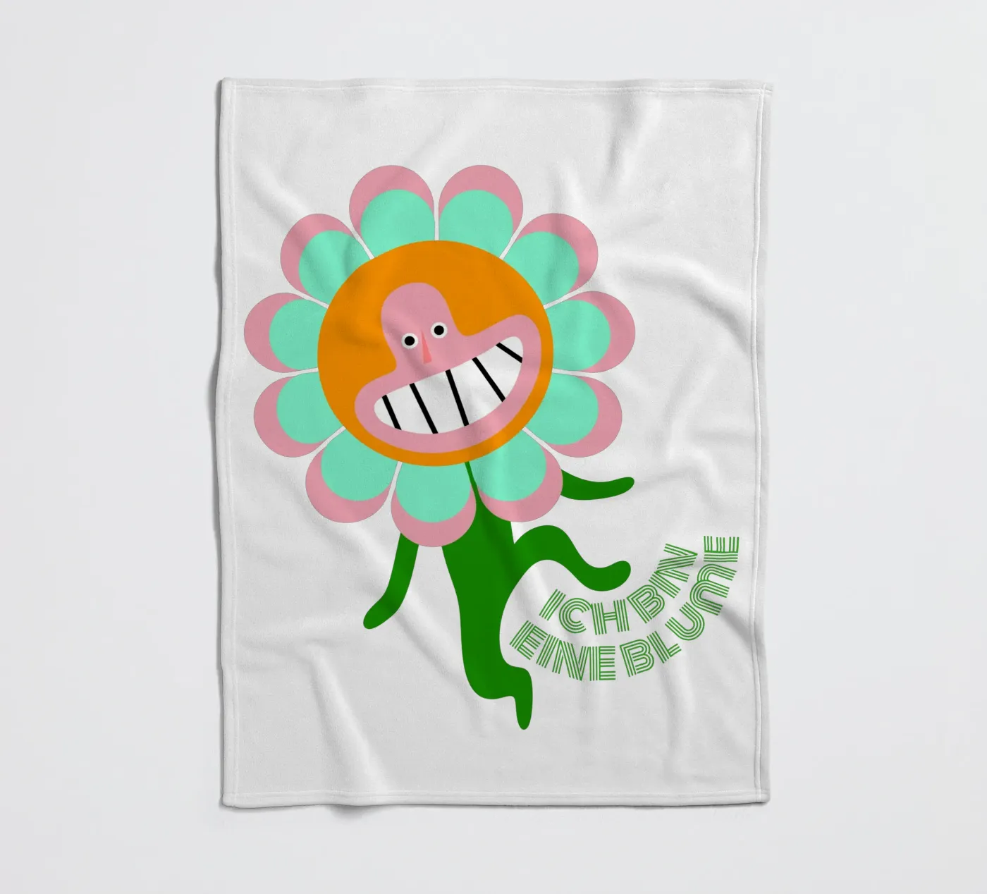 bin eine Blume Fleecedecke von fummelhummel