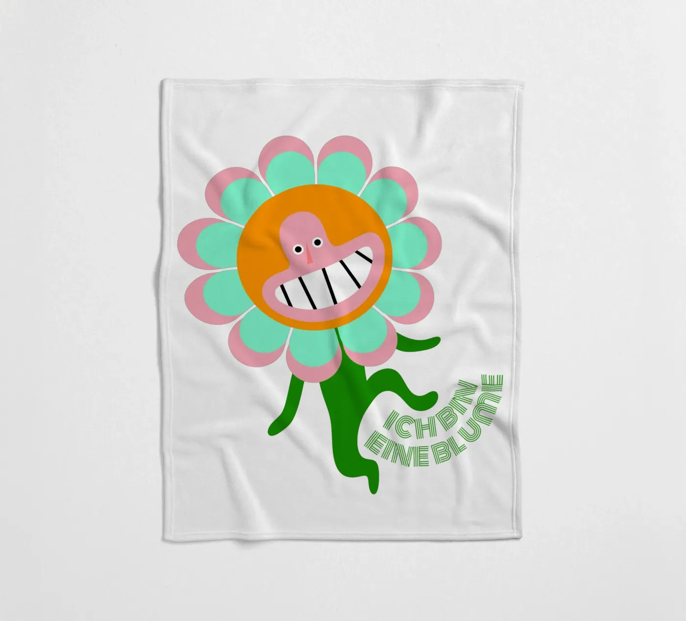 bin eine Blume Fleecedecke von fummelhummel