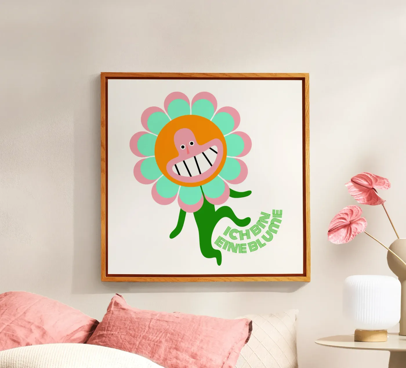 bin eine Blume plexiglass da fummelhummel