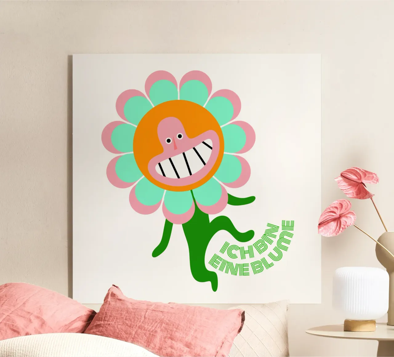 bin eine Blume plexiglass da fummelhummel