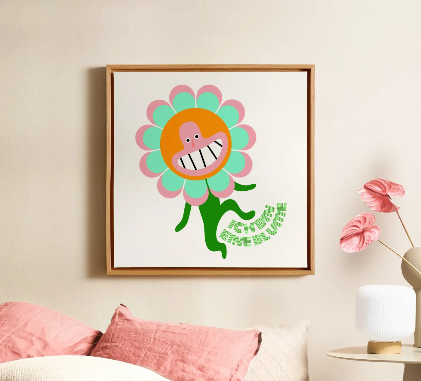 bin eine Blume tela da fummelhummel