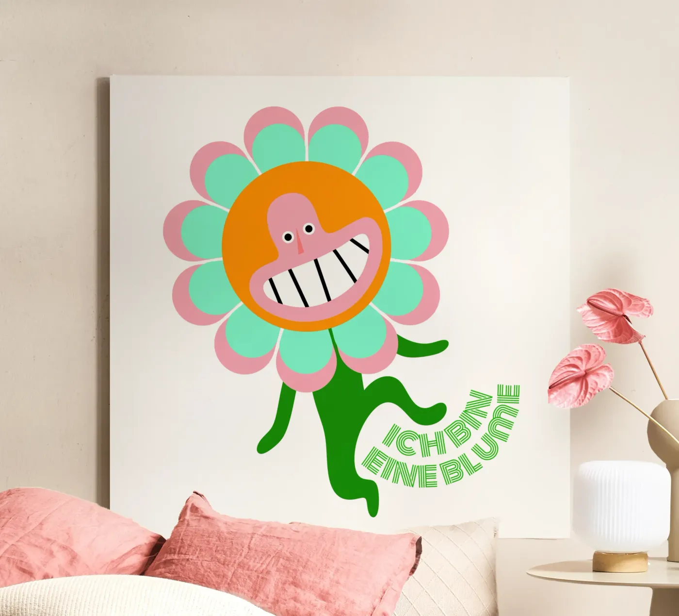 bin eine Blume tela da fummelhummel