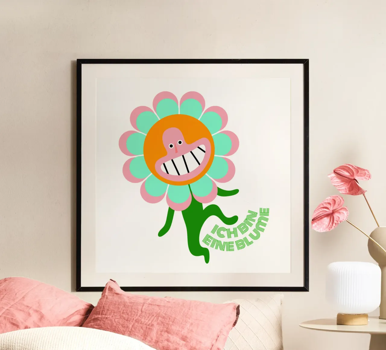 bin eine Blume poster da fummelhummel