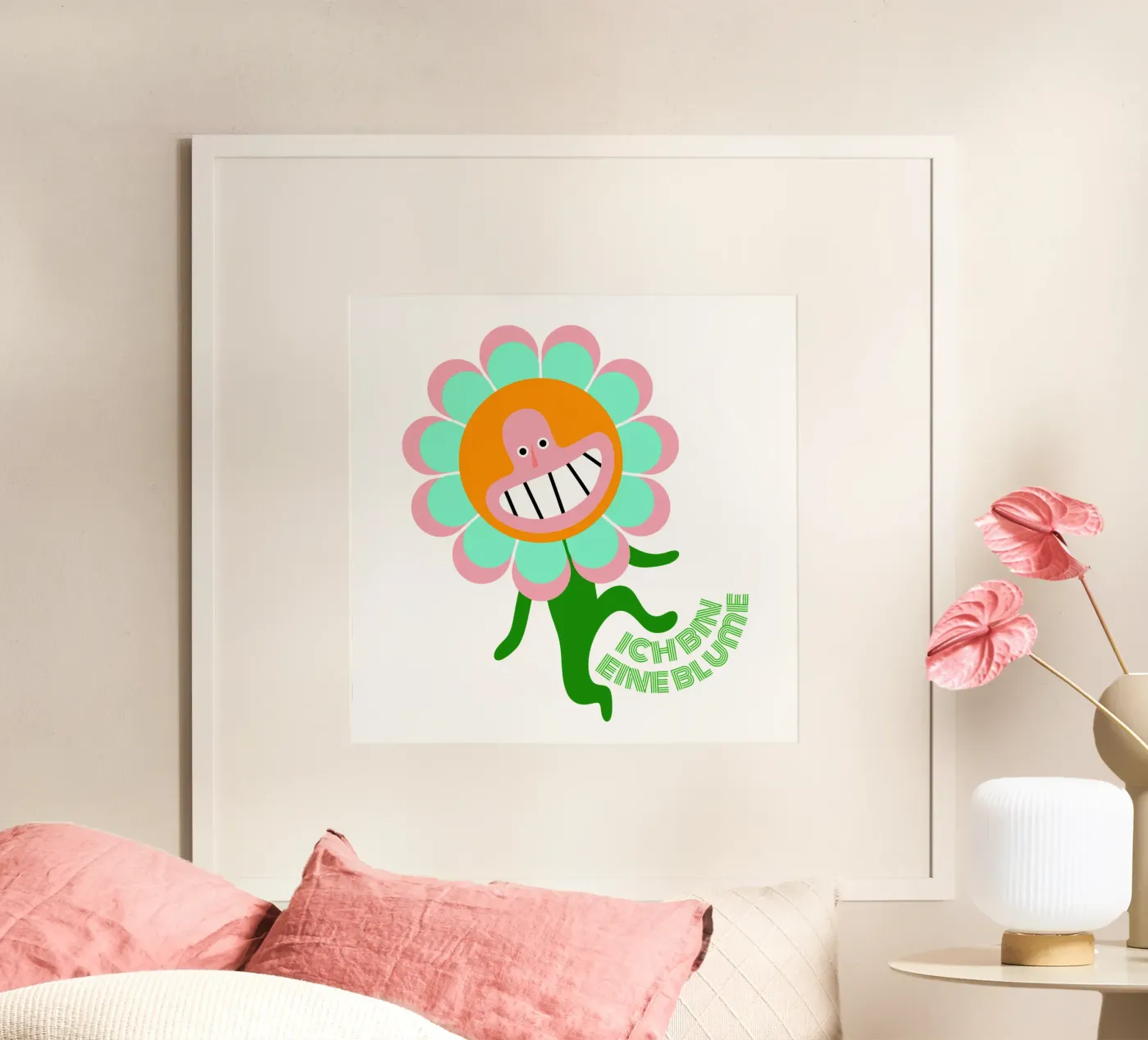 bin eine Blume poster da fummelhummel