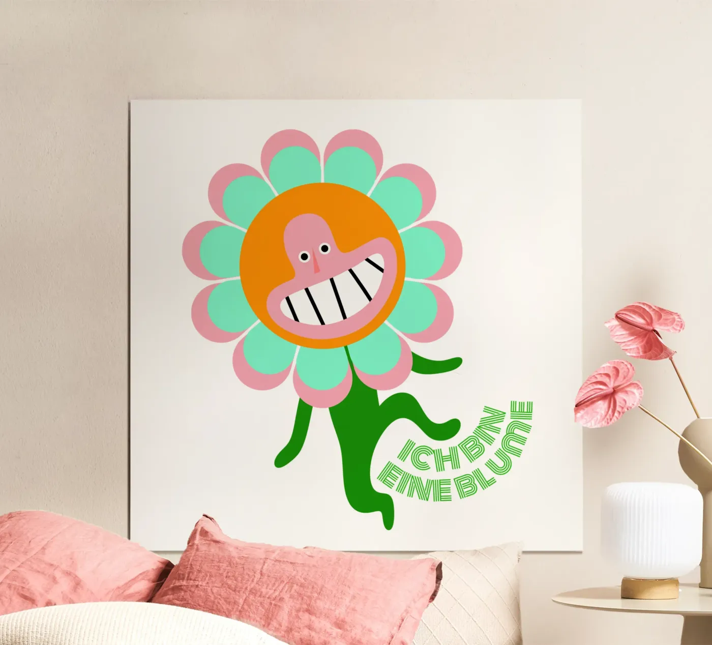 bin eine Blume poster da fummelhummel