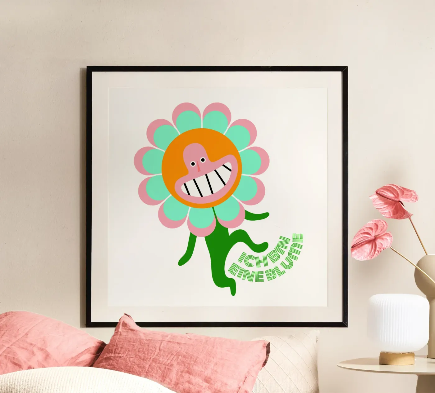 bin eine Blume poster da fummelhummel