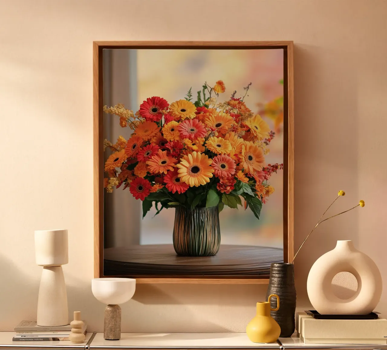 Herbst-Vibes Leinwand mit Schattenfugenrahmen von PhotoVibe Decor