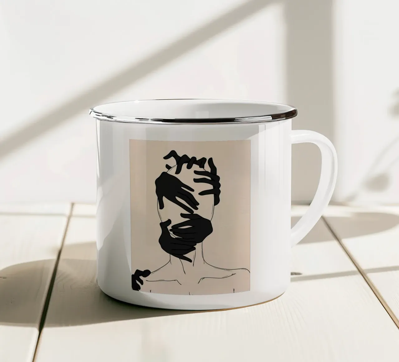 Silenziato tazza in smalto da kichirou
