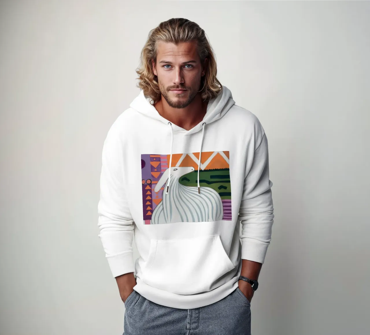 Llama Hills Sereno felpa con cappuccio da Lumie Layers