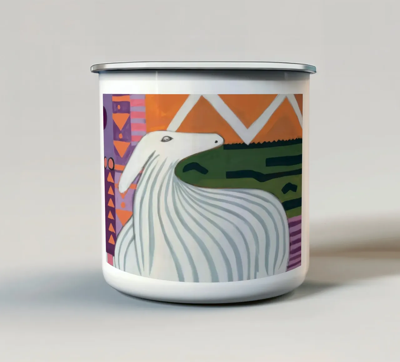 Llama Hills Sereno tazza in smalto da Lumie Layers