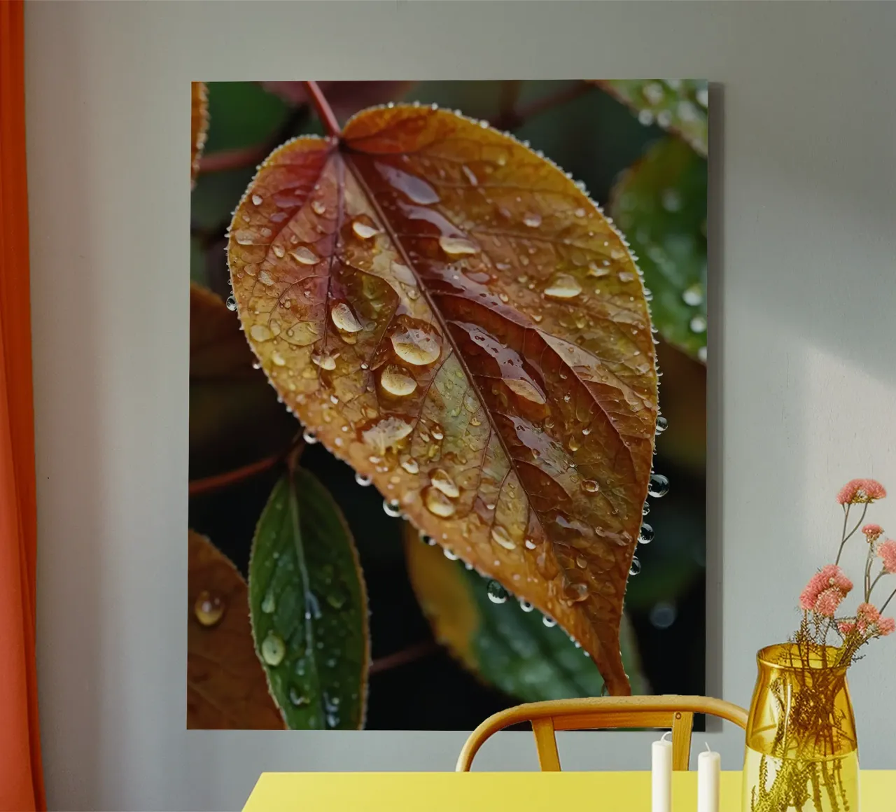 Autumn Vibes canvas with Floater frame by PhotoVibe Decor