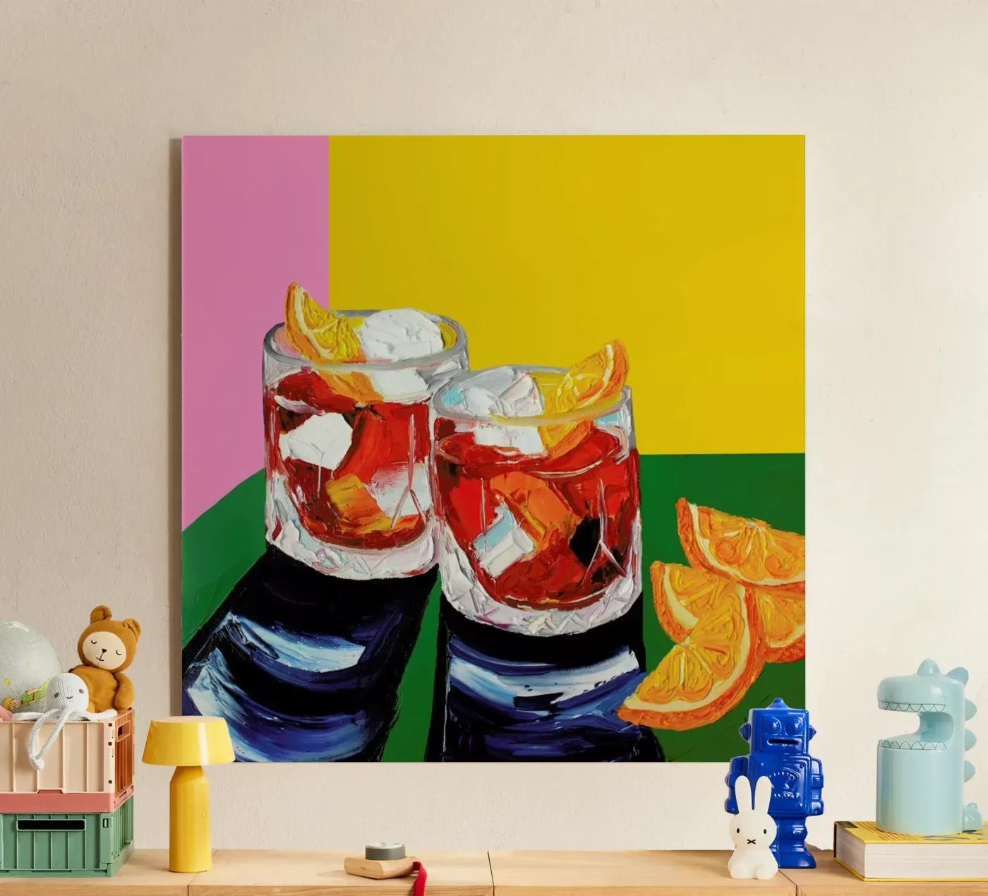 Negronis plexiglas de Alice Straker