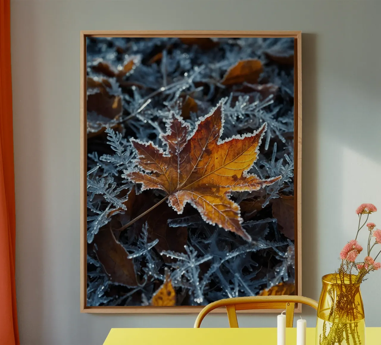 Herbst-Vibes Leinwand mit Schattenfugenrahmen von PhotoVibe Decor