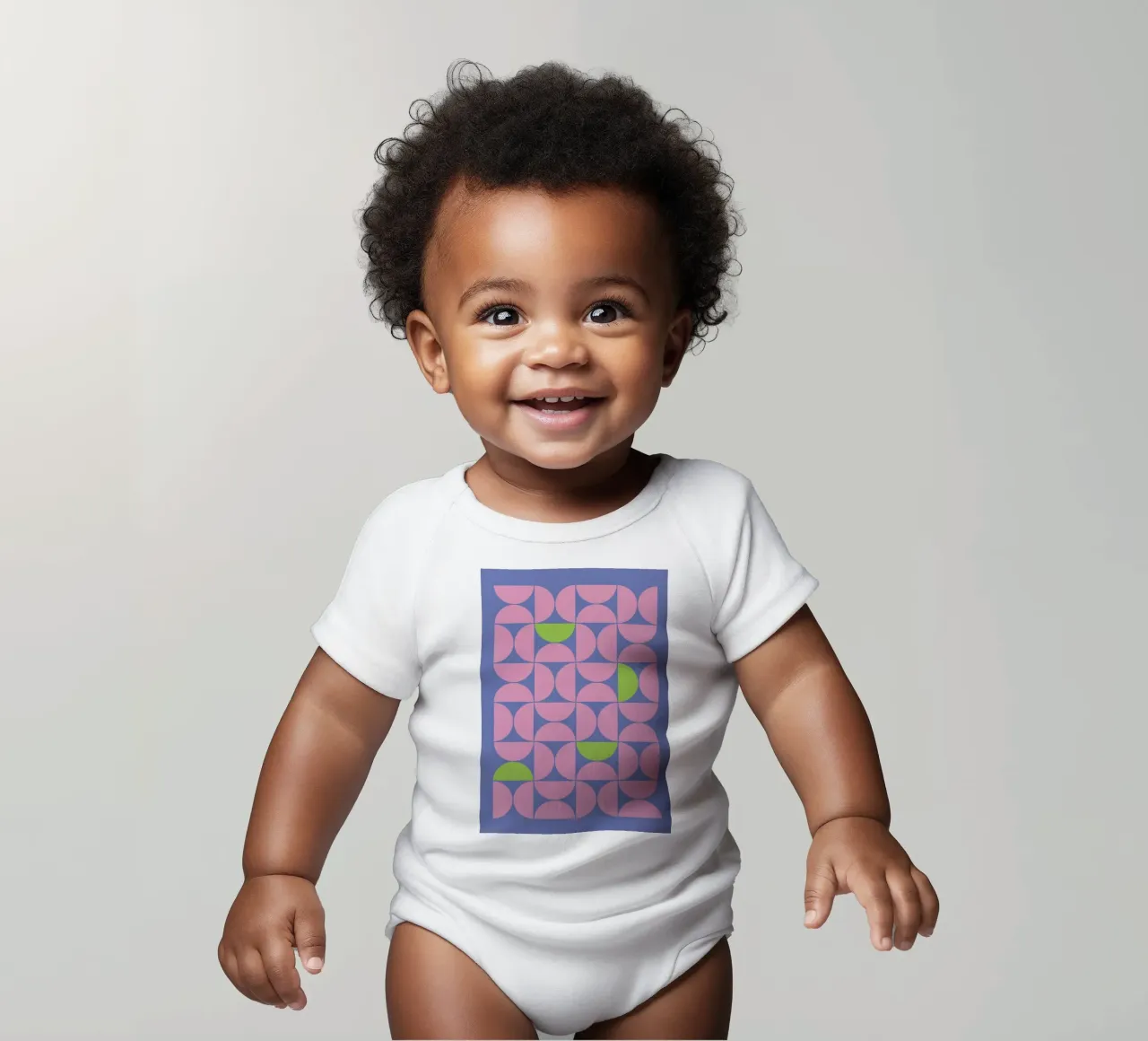 Geometric 5 body neonato maniche corte da Studio One