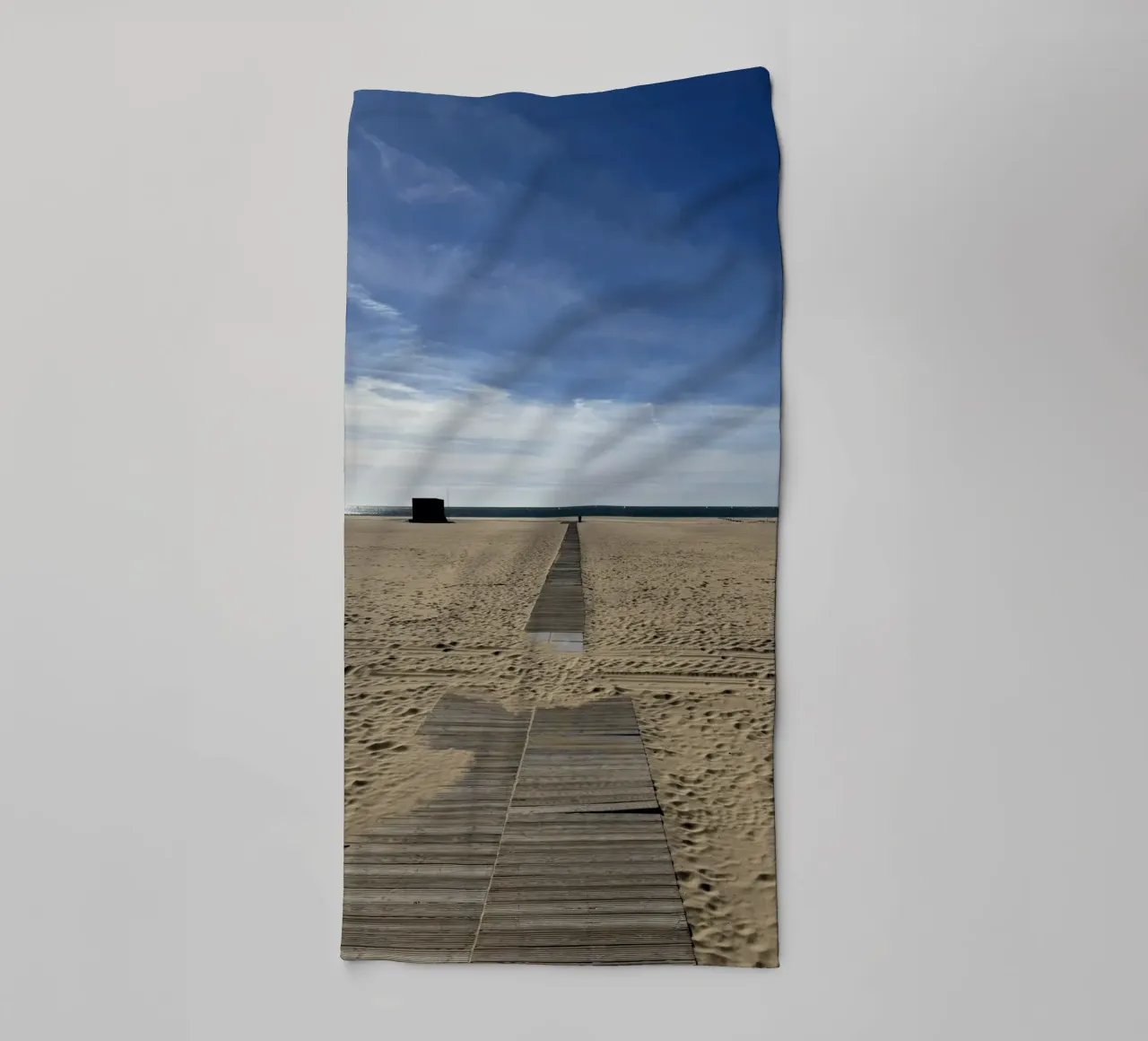 Passerella sulla spiaggia in Portogallo asciugamano da bagno da byrieneke
