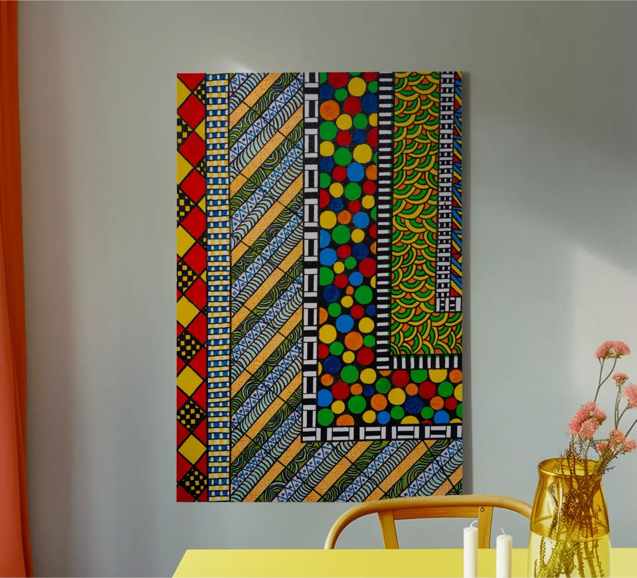 Patterned Wall canvas by lieblu