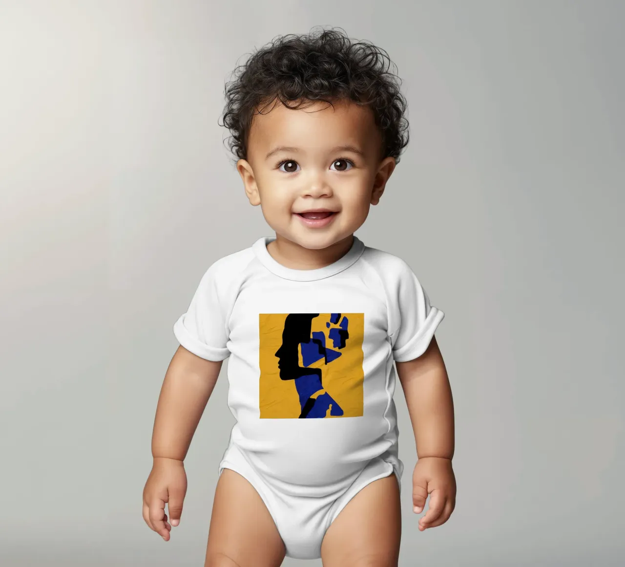 Muse fragmentée Jaune body bébé de Lumie Layers