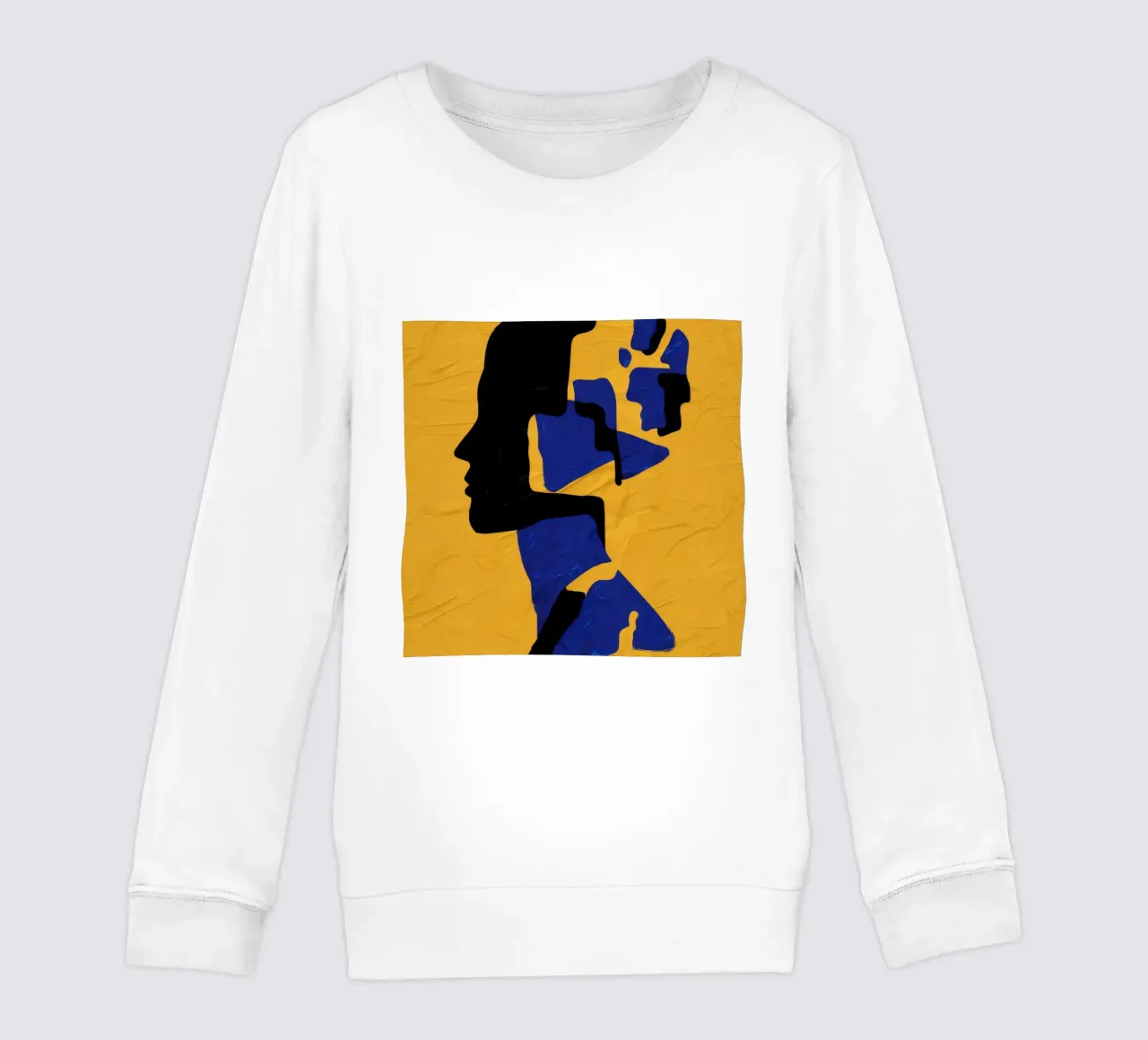 Muse fragmentée Jaune sweat enfant de Lumie Layers