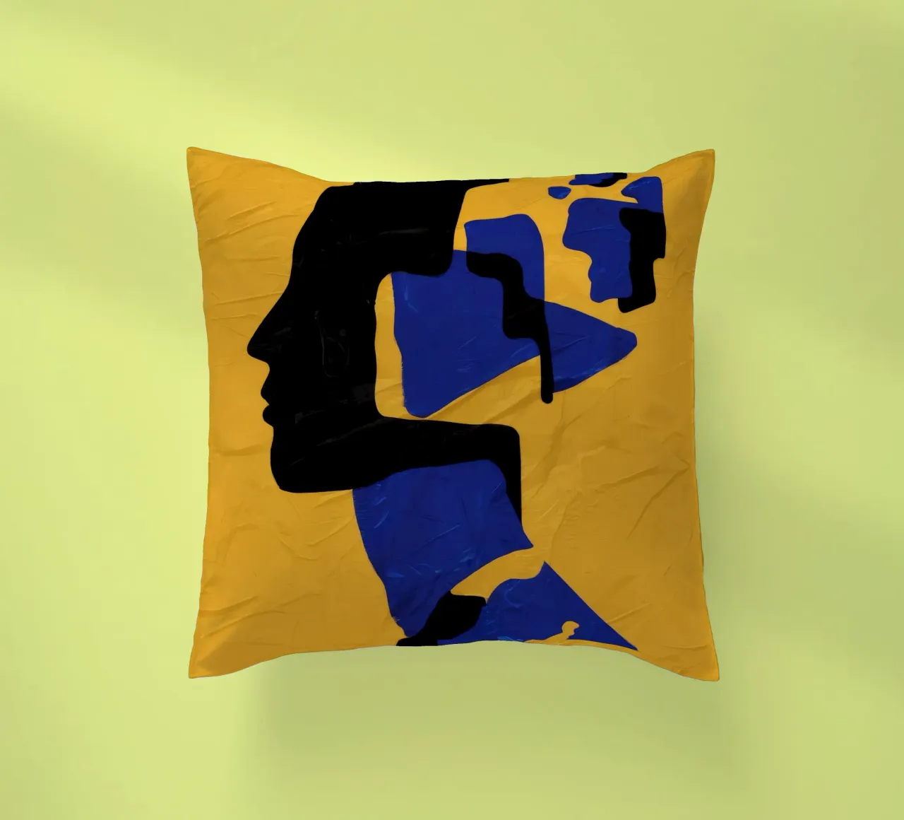 Muse fragmentée Jaune coussin de Lumie Layers