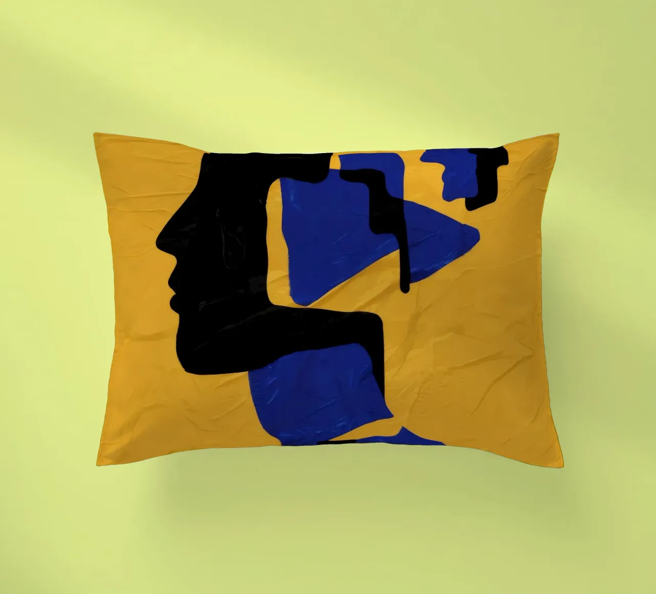 Muse fragmentée Jaune coussin de Lumie Layers