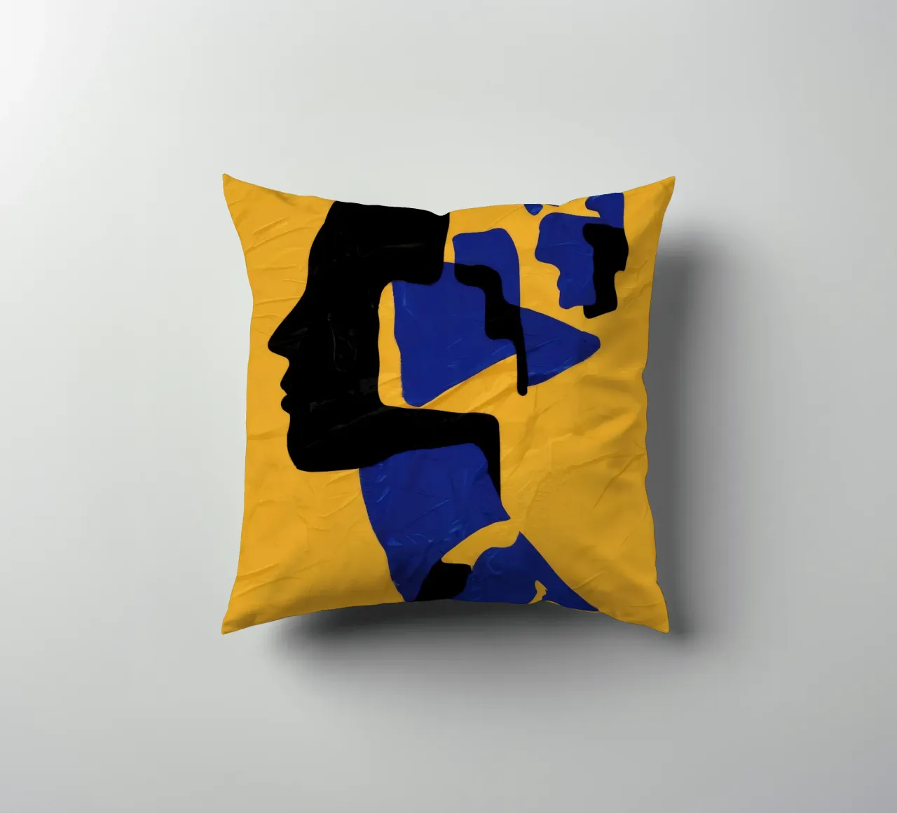 Muse fragmentée Jaune coussin de Lumie Layers