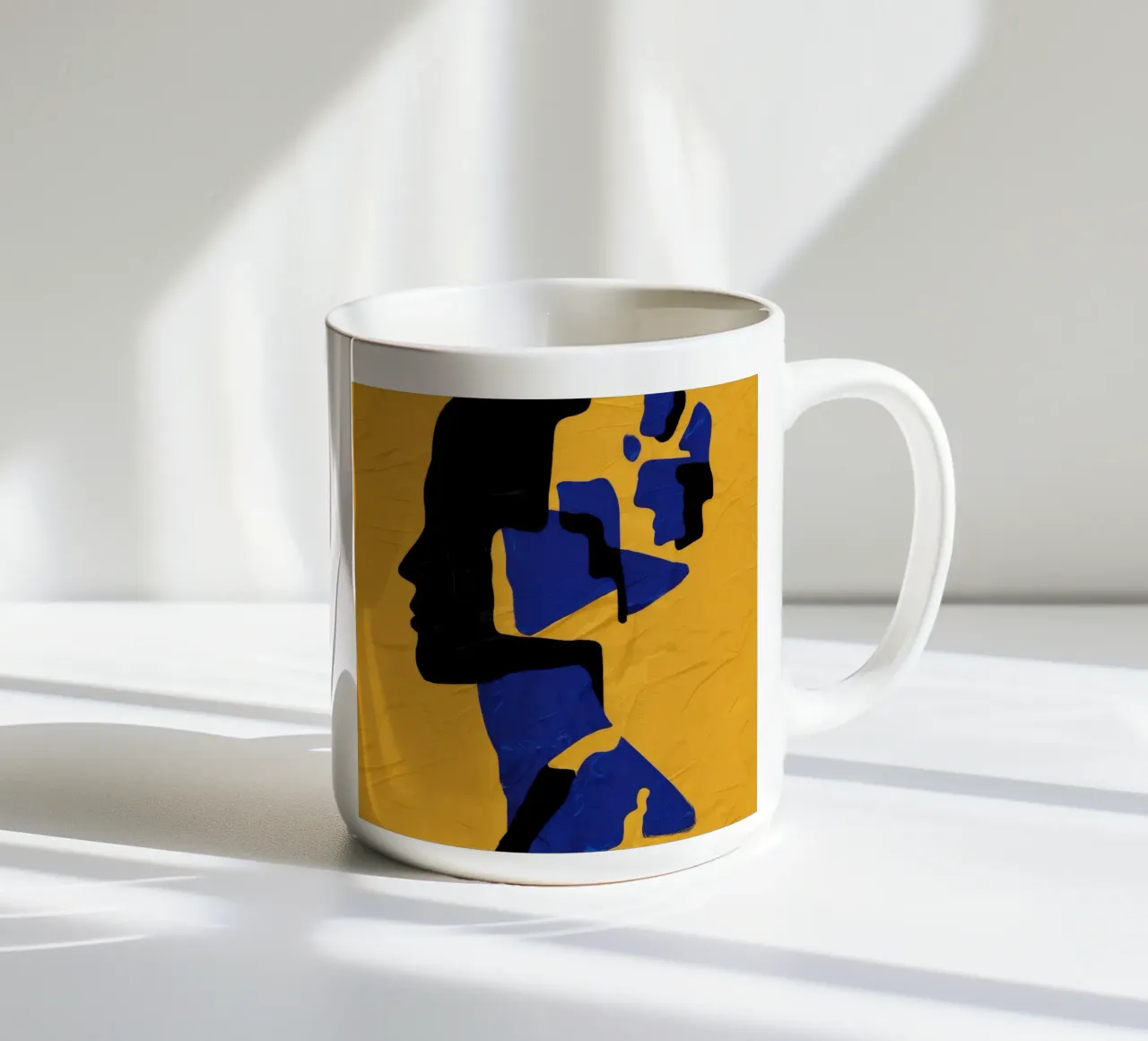 Muse fragmentée Jaune mug en céramique de Lumie Layers