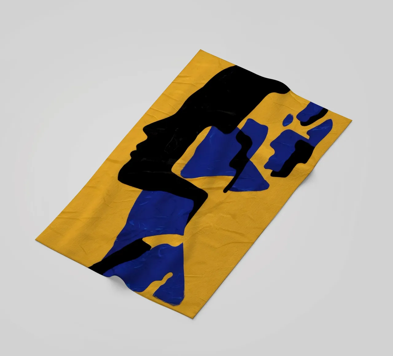 Muse fragmentée Jaune serviette de plage de Lumie Layers
