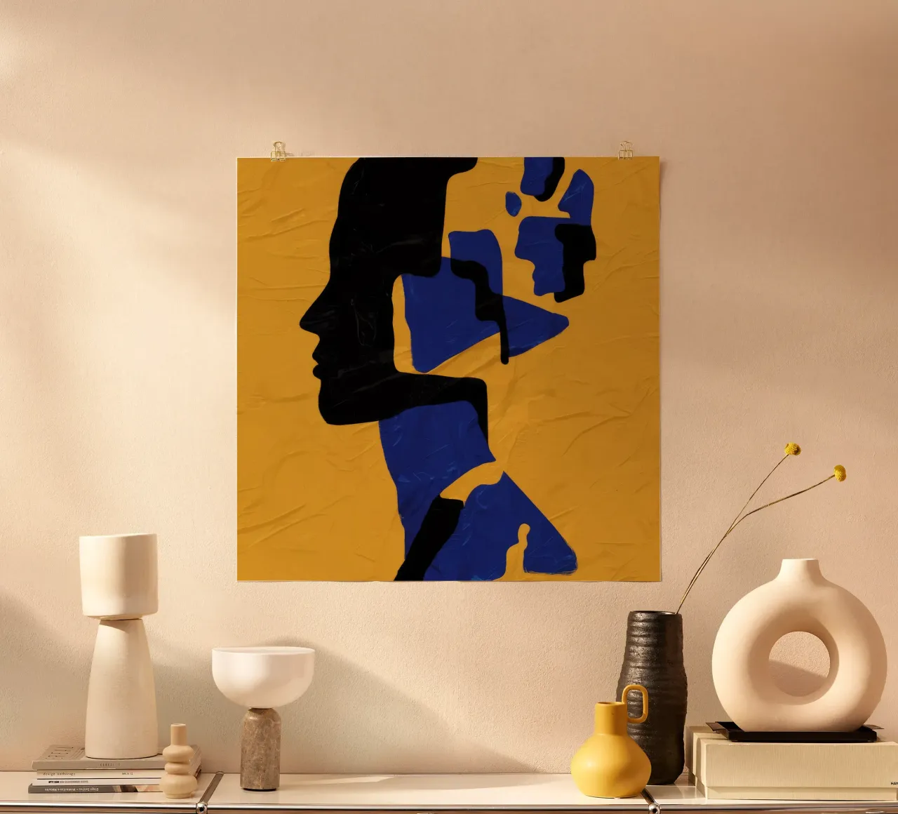 Muse fragmentée Jaune hahnemühle de Lumie Layers