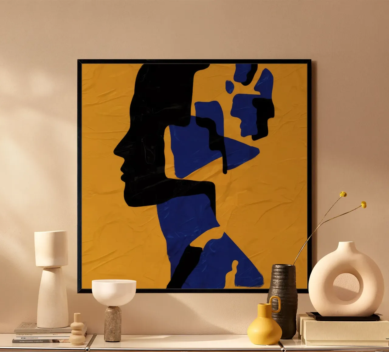 Muse fragmentée Jaune hahnemühle de Lumie Layers