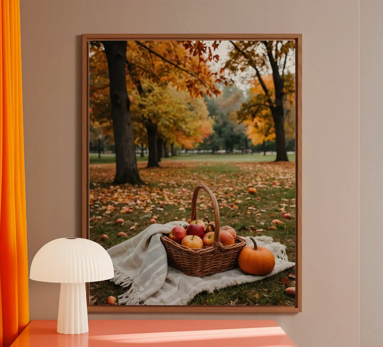 Herbst-Vibes Alu-Dibond von PhotoVibe Decor