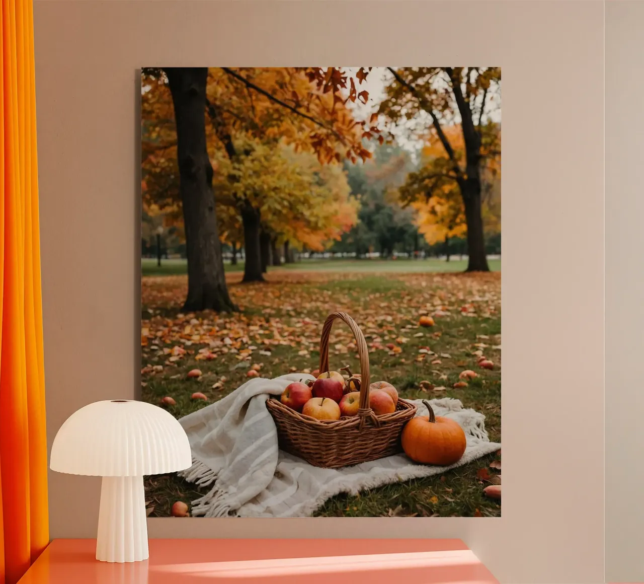 Herbst-Vibes Alu-Dibond von PhotoVibe Decor