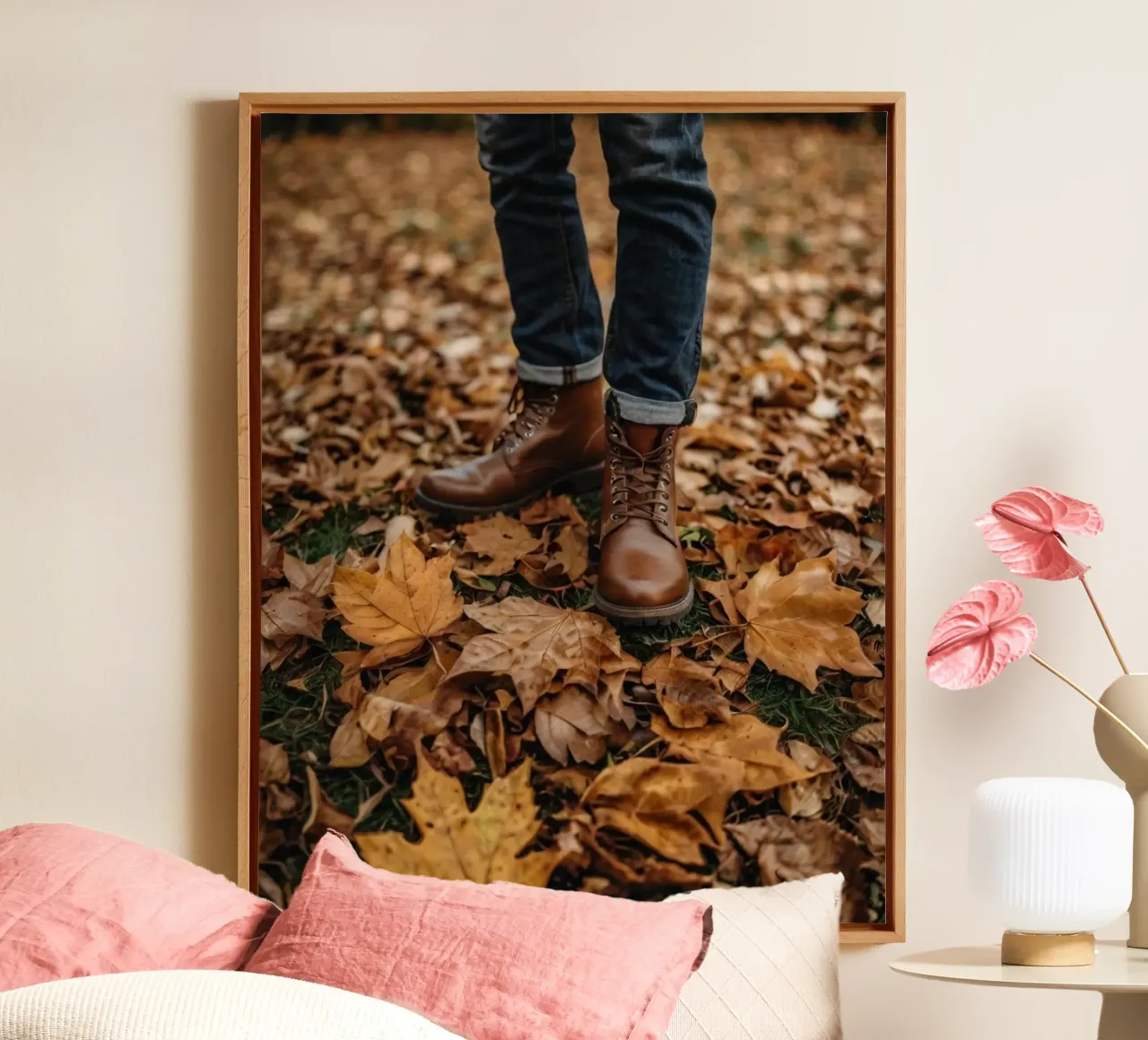 Vibrazioni d'autunno tela con Cornice a cassetta da PhotoVibe Decor