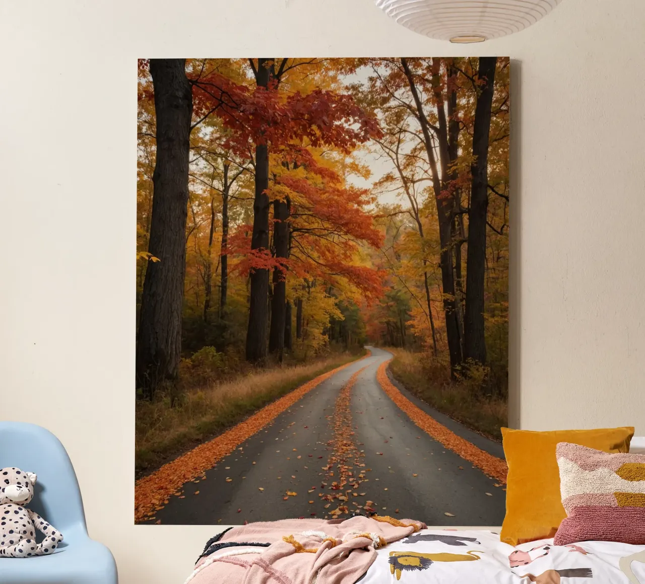 Herbst-Vibes Leinwand mit Schattenfugenrahmen von PhotoVibe Decor