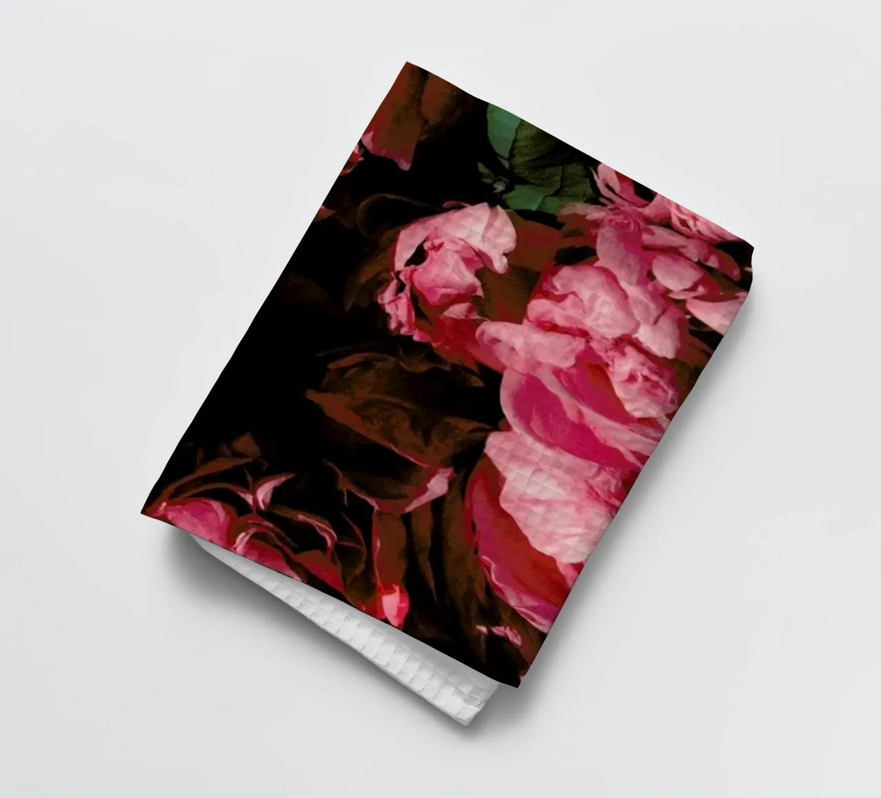 Rose Blossoms tea towel by Sebastian Hilgetag