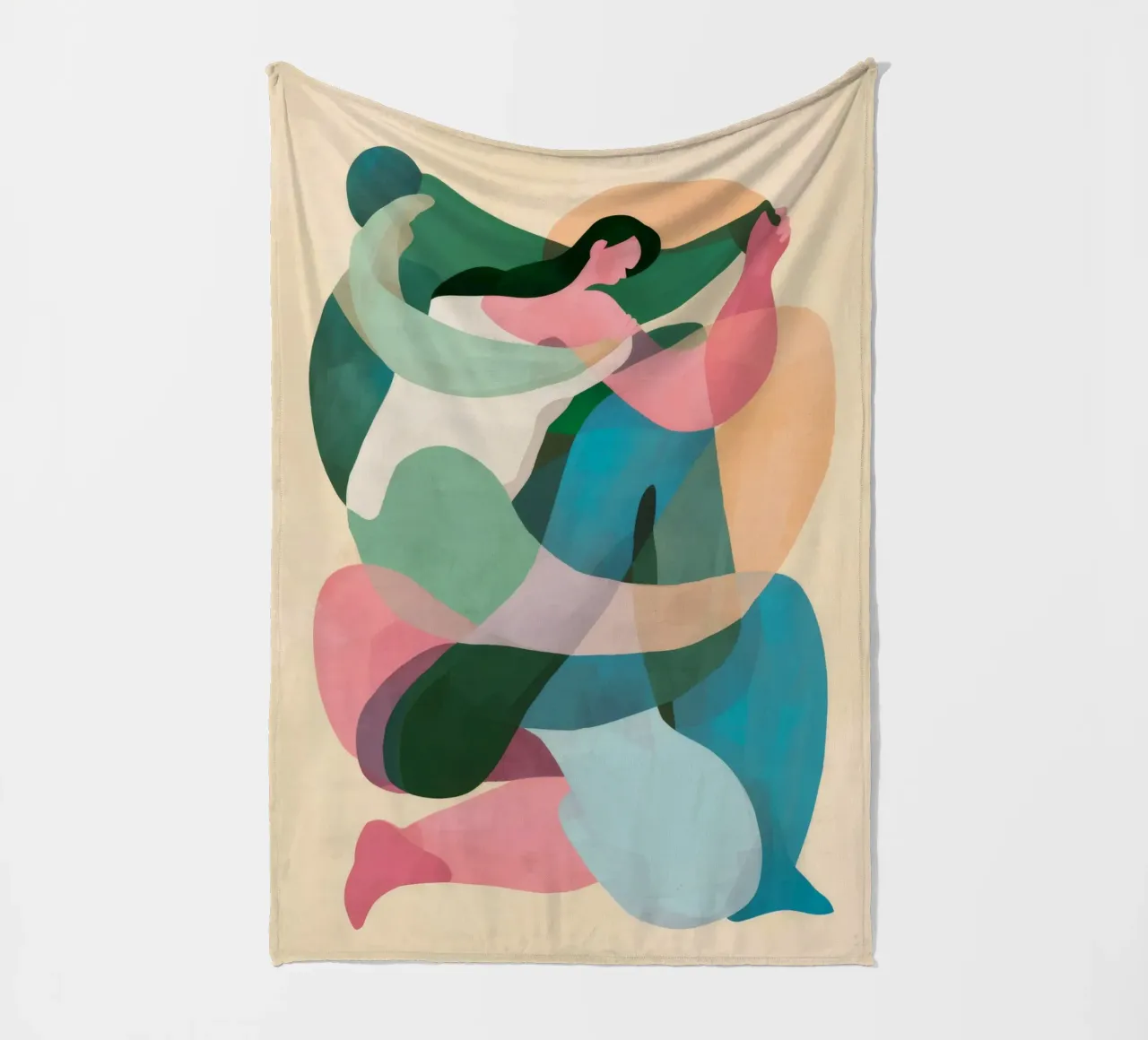 Fluid Form Dance fleece blanket by Lumie Layers