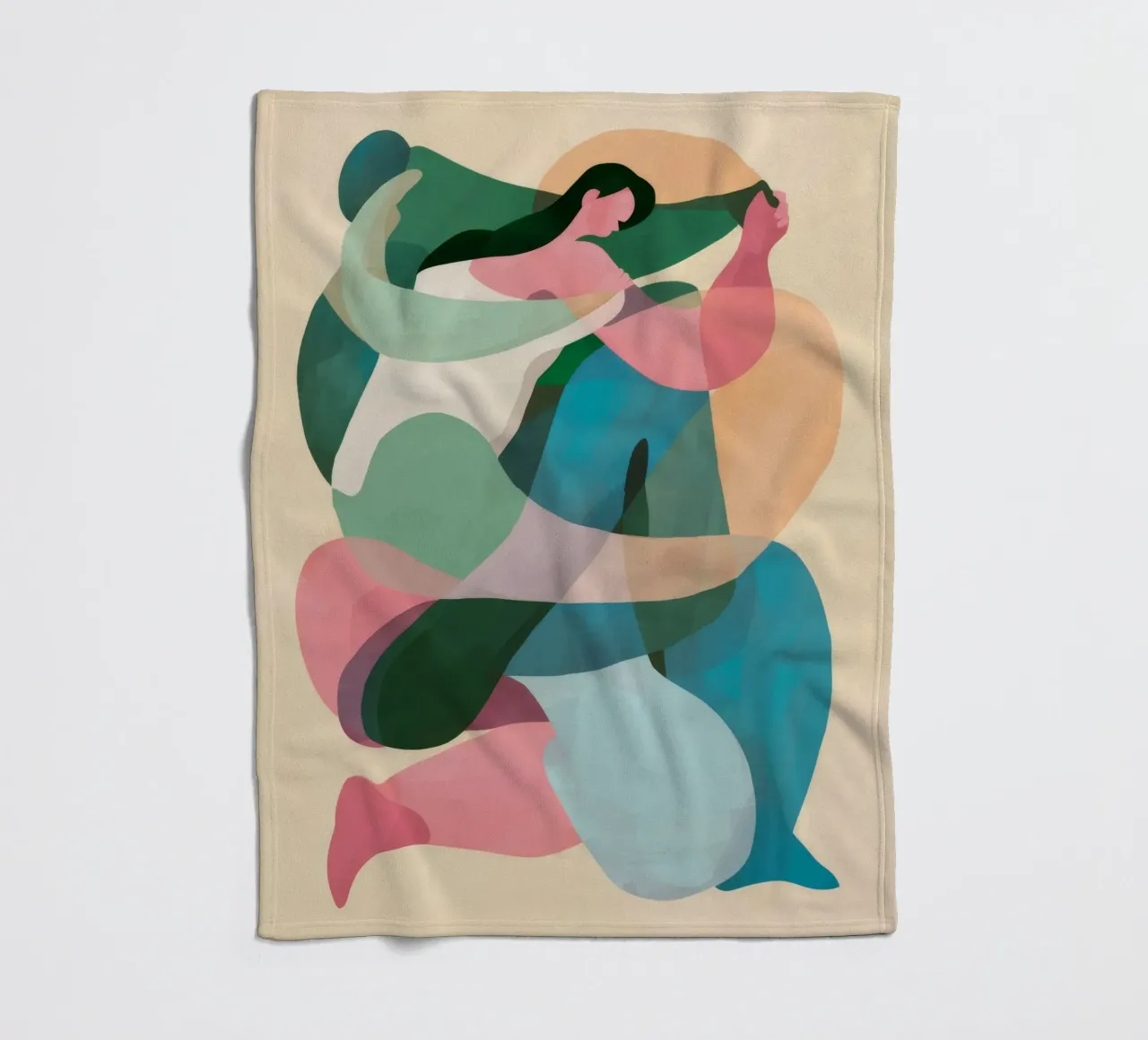 Fluid Form Dance fleece blanket by Lumie Layers