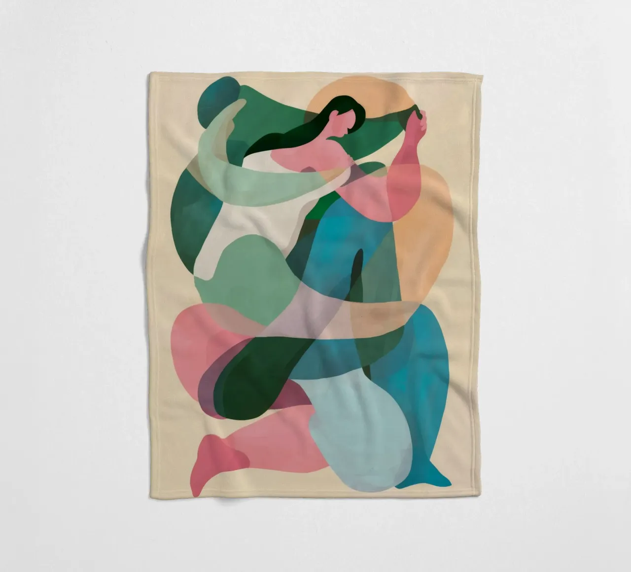 Fluid Form Dance fleece blanket by Lumie Layers