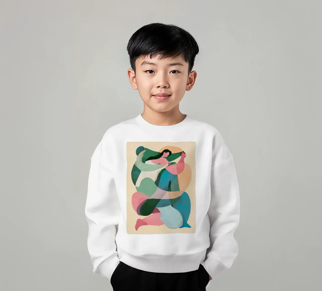 Danza di forma fluida felpa bambino da Lumie Layers