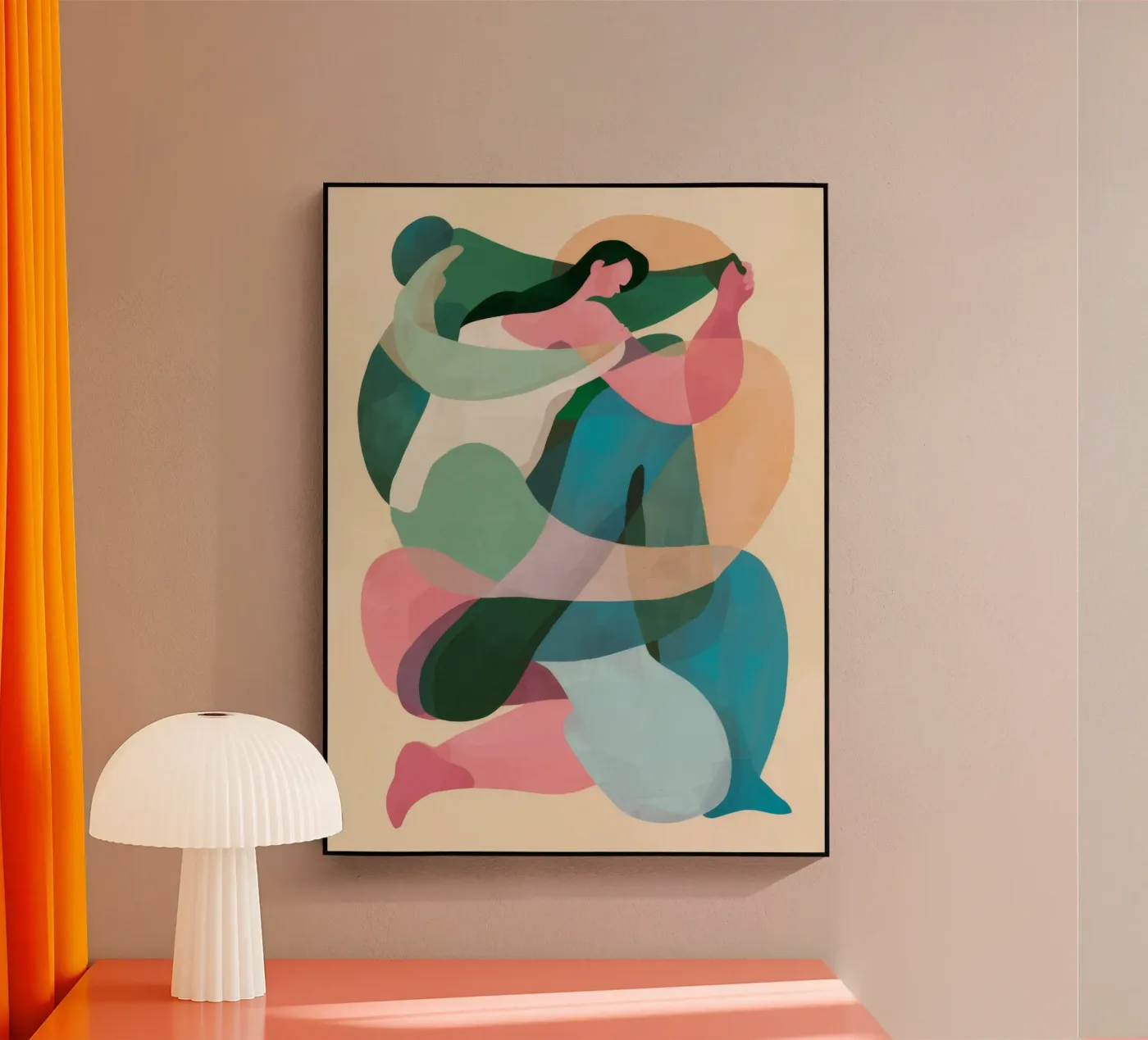 Danza di forma fluida plexiglass da Lumie Layers