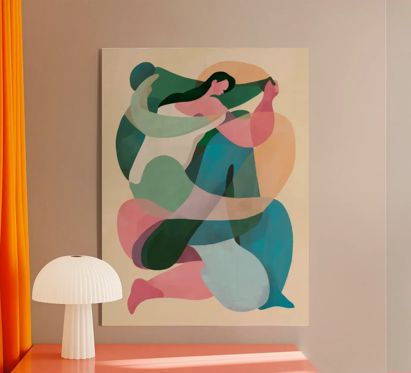 Danza di forma fluida plexiglass da Lumie Layers