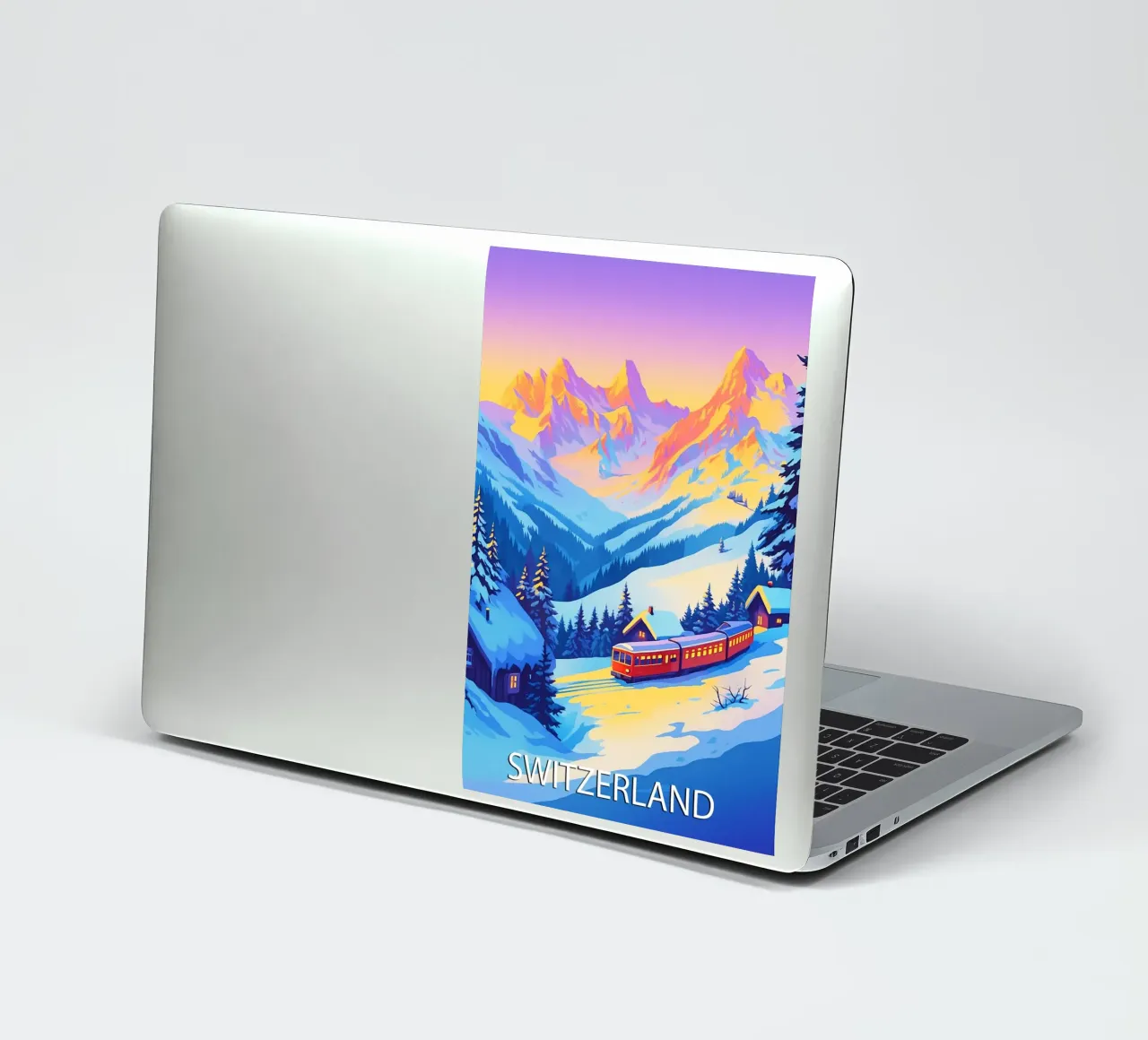 switzerland skyline vector painting sticker by adzkiya