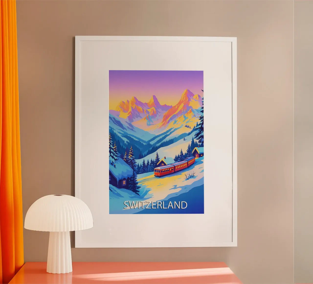 switzerland skyline vector painting hahnemühle by adzkiya
