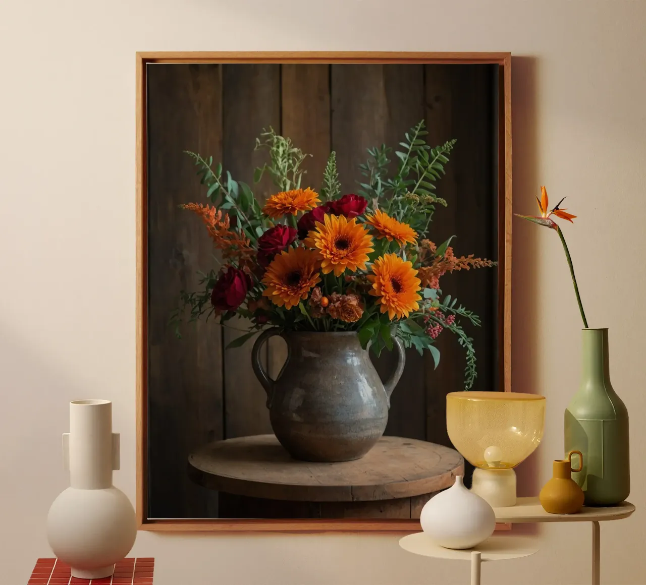 Vibrazioni d'autunno tela con Cornice a cassetta da PhotoVibe Decor